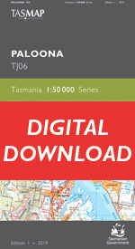 Digital Paloona 1:50000 Topographic Map