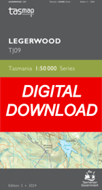 Digital Legerwood 1:50000 Topographic Map 