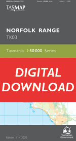 Digital Norfolk Range 1:50000 Topographic Map