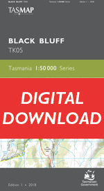 Digital Black Bluff 1:50000 Topographic Map