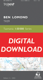 Digital Ben Lomond 1:50000 Topographic Map