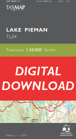 Digital Lake Pieman 1:50000 Topographic Map