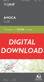 Digital Avoca 1:50000 Topographic Map