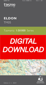 Digital Eldon 1:50000 Topographic Map 