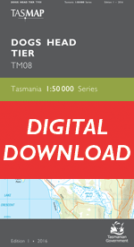 Digital Dogs Head Tier 1:50000 Topographic Map