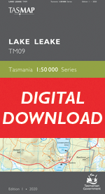 Digital Lake Leake 1:50000 Topographic Map 