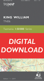 Digital King William 1:50000 Topographic Map