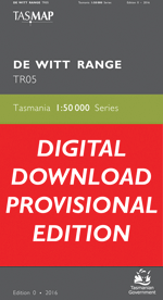 Digital De Witt Range 1:50000 Topographic Map Provisional Edition