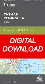 Digital Tasman Peninsula 1:50000 Topographic Map