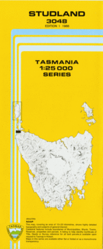 Studland 1:25000 Topographic/Cadastral Map