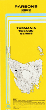 Parsons 1:25000 Topographic/Cadastral Map