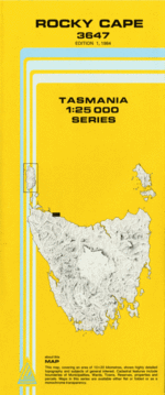 Rocky Cape 1:25000 Topographic/Cadastral Map