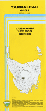 Tarraleah 1:25000 Topographic/Cadastral Map