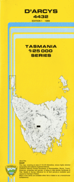 D'arcys 1:25000 Topographic/Cadastral Map