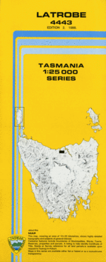 Latrobe 1:25000 Topographic/Cadastral Map