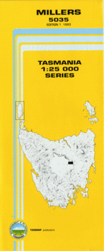 Millers 1:25000 Topographic/Cadastral Map