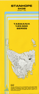 Stanhope 1:25000 Topographic/Cadastral Map