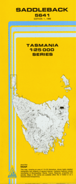 Saddleback 1:25000 Topographic/Cadastral Map