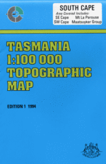 South Cape 1:100000 Topographic Map