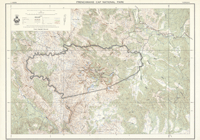 Frenchmans Cap National Park 1961 - Historical Map