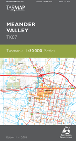 Meander Valley 1:50000 Topographic Map