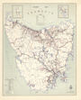 Tourist Map of Tasmania 1961  - Historical Map